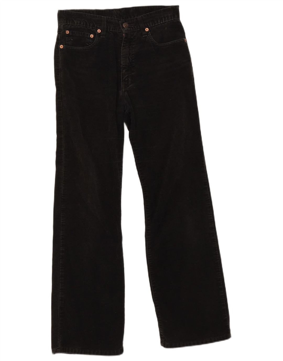 Levi's Damen Bootcut-Cordhose W28 L30 Schwarz Baumwolle