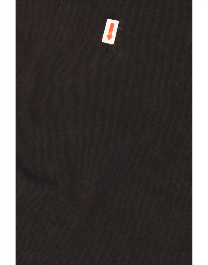 Hugo Boss Herren T-Shirt Top Medium Schwarz Baumwolle