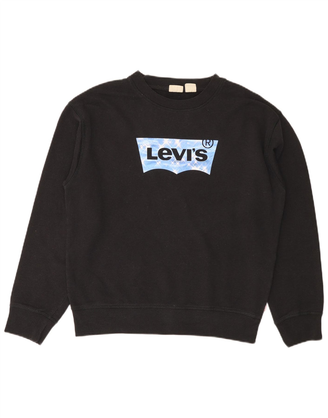 LEVI'S Damen-Sweatshirt in Übergröße mit grafischem Print, Gr. 10, Größe S, Schwarz, Baumwolle