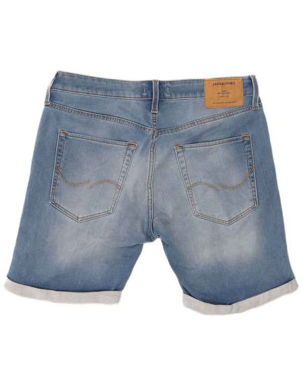 Jack & Jones Herren-Jeansshorts, mittelgroß, W32, blaue Baumwolle