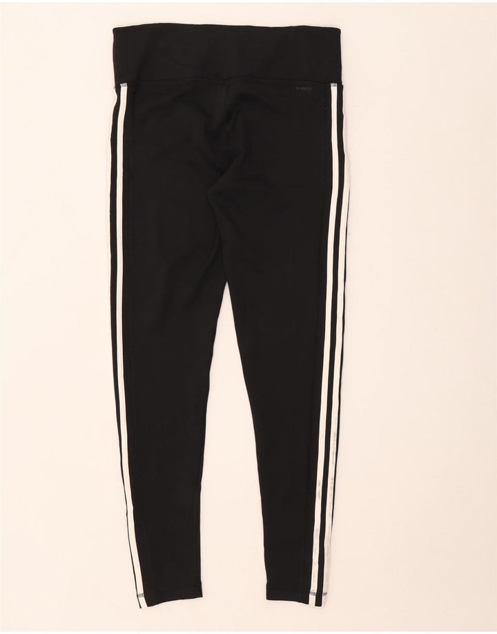 Adidas Damen Climalite Leggings UK 16/18 Large Schwarz Polyester