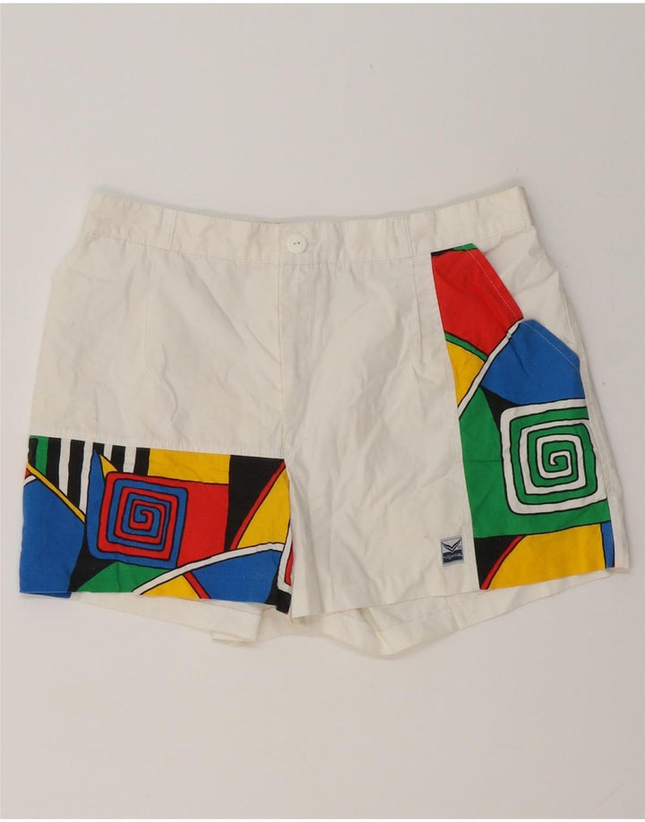 TRIGEMA Herren Chino-Shorts IT 52 XL W36 Weiße geometrische Baumwolle