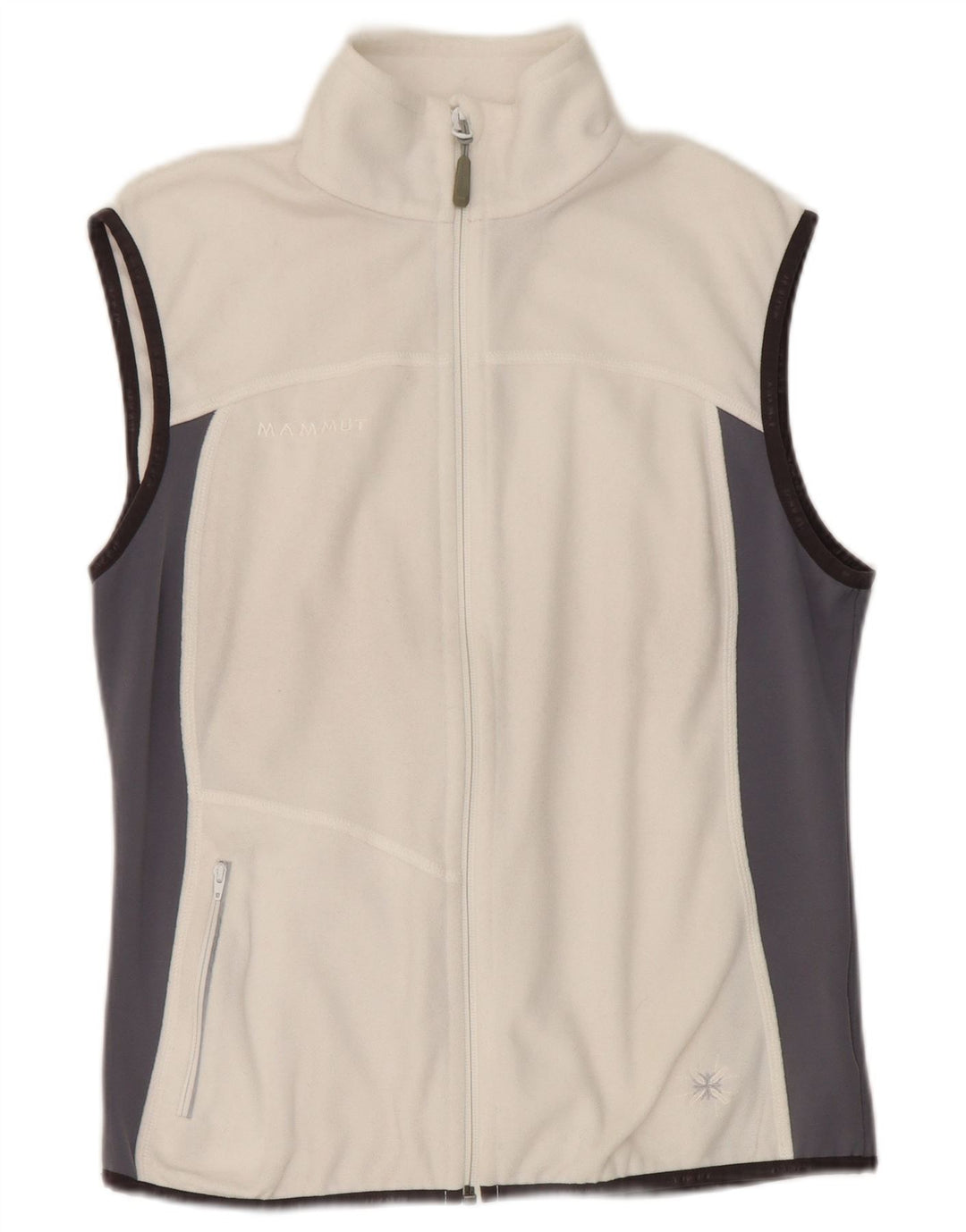 Mammut Damen Fleeceweste UK 16 Large Weiß Colourblock Polyester