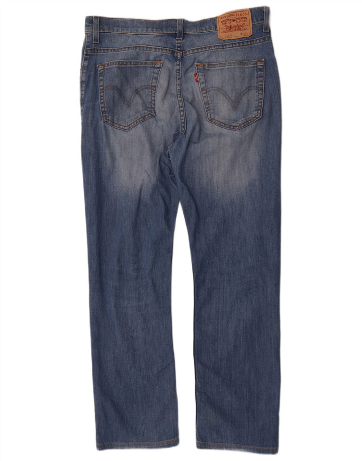 Levi's Herren Straight Jeans W34 L28 Blaue Baumwolle