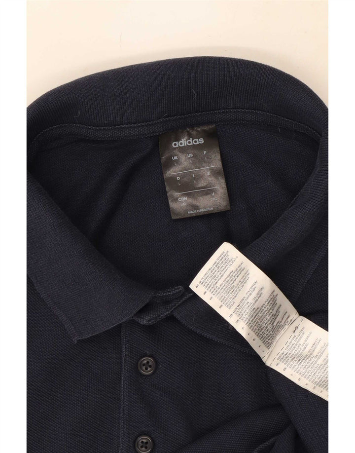 Adidas Herren-Poloshirt, groß, marineblau, Baumwolle