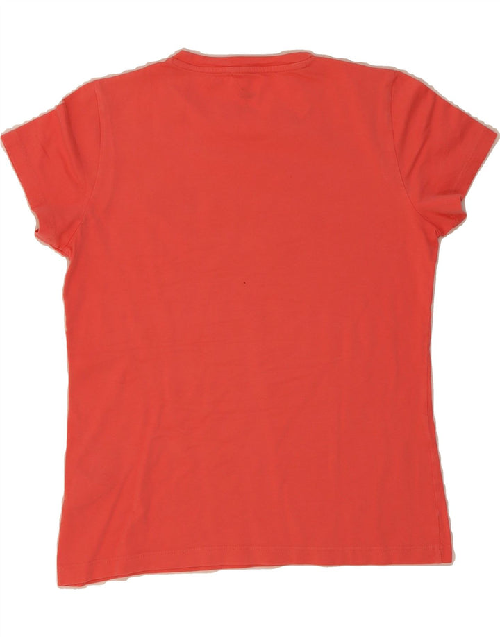 PUMA Womens T-Shirt Top UK 12 Medium Orange Cotton Vintage Puma and Second-Hand Puma from Messina Hembry 