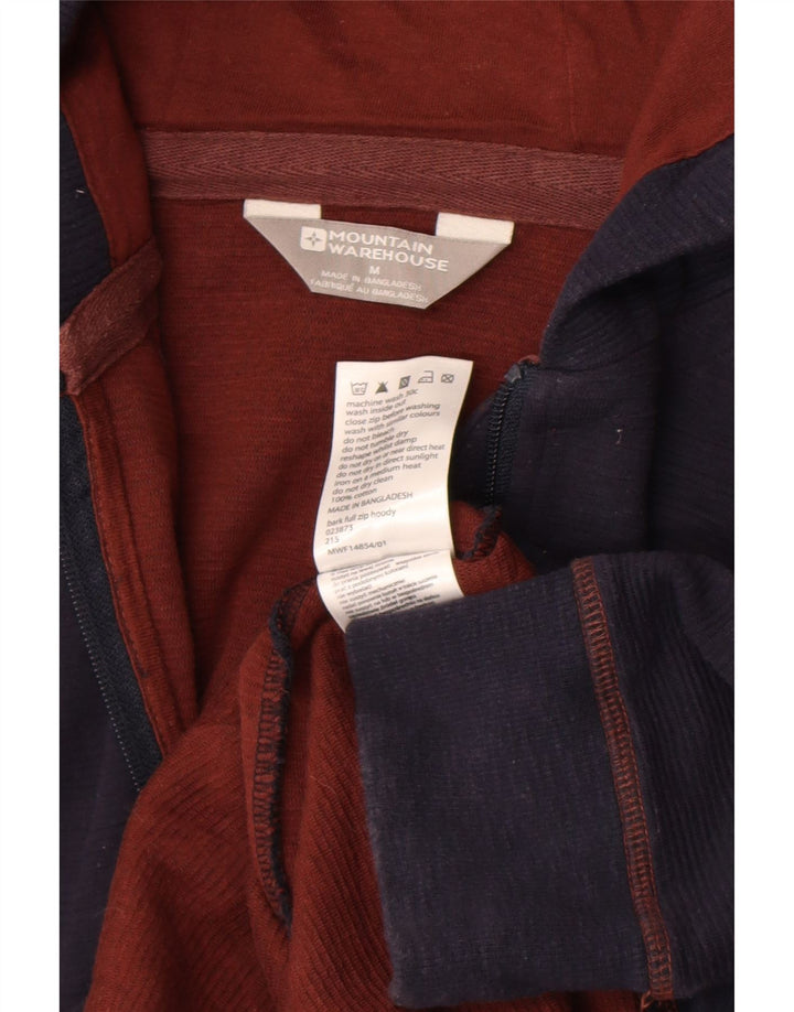 Mountain Warehouse Herren-Kapuzenpullover mit Reißverschluss, mittelmarineblaue Baumwolle