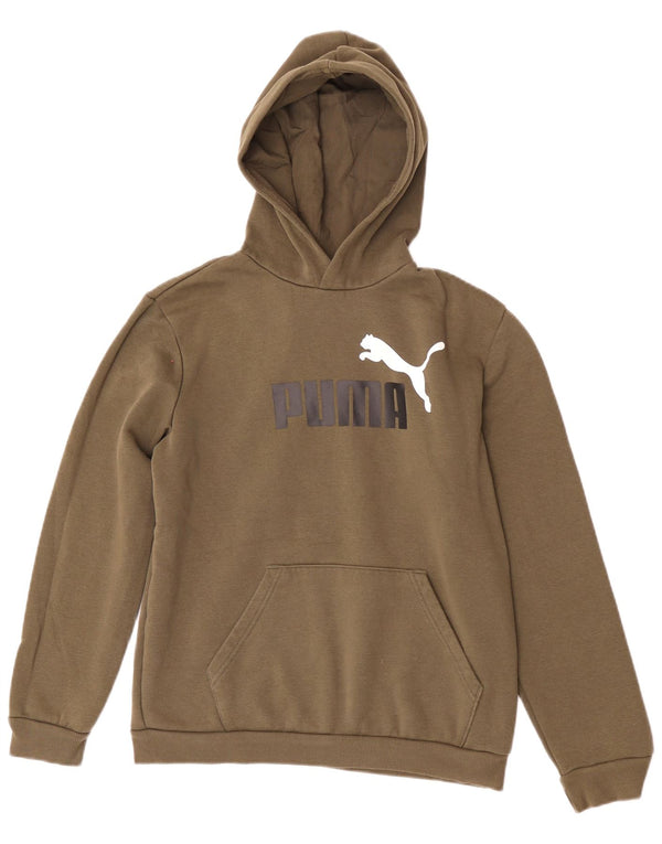 Puma Kapuzenpullover mit Grafik für Jungen, 15–16 Jahre, Khaki, Baumwolle