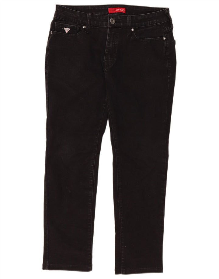 Guess Damen Slim Tapered Jeans W32 L27 Schwarz