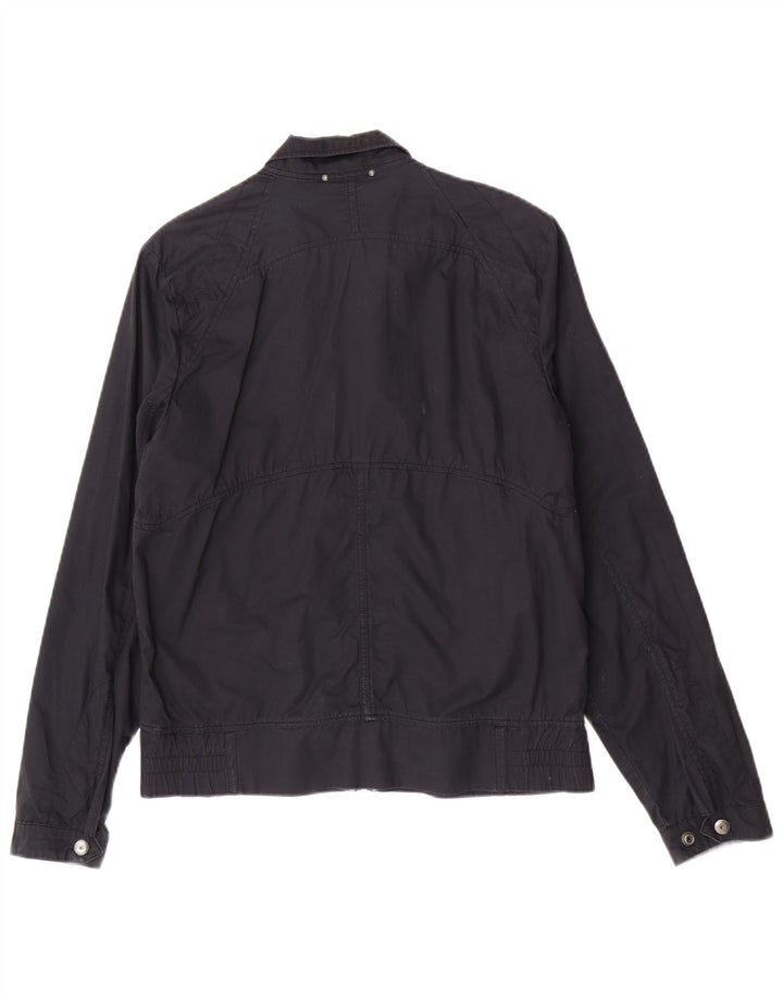 G-Star Herren Bomberjacke UK 38 Mittelmarineblaue Baumwolle