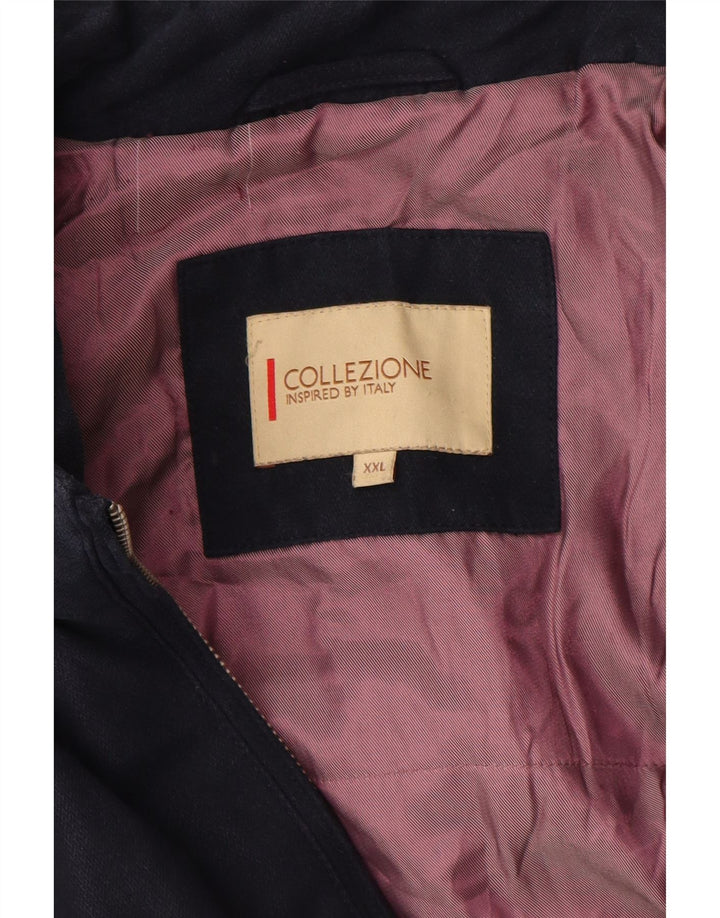 Vintage Herren Bomberjacke UK 44 2XL Marineblau