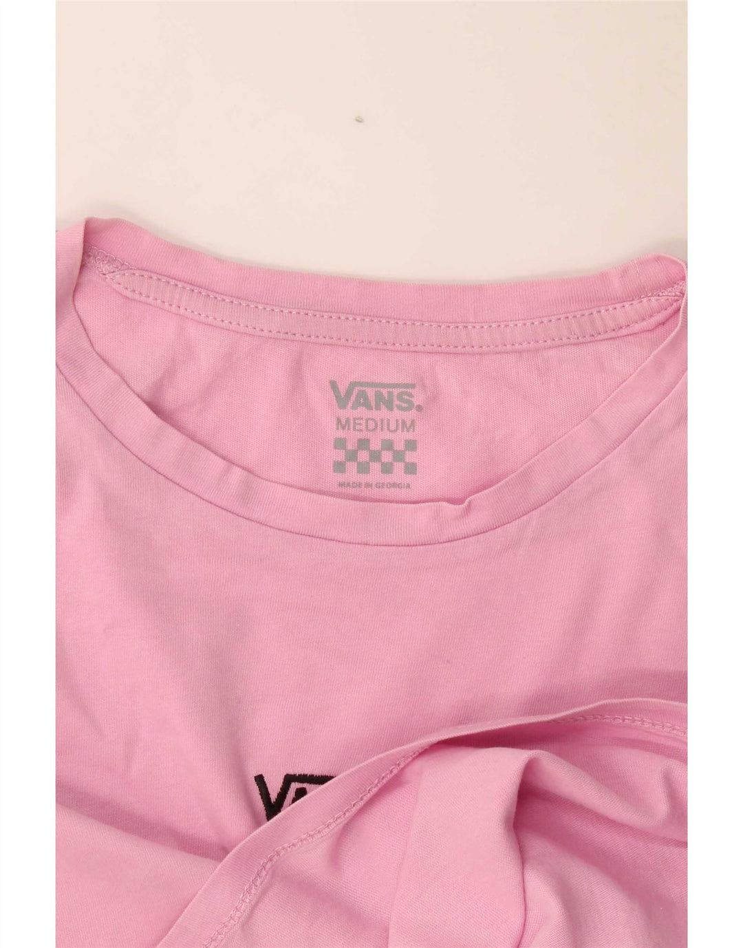 Vans Damen Crop T-Shirt Top UK 14 Mittelrosa