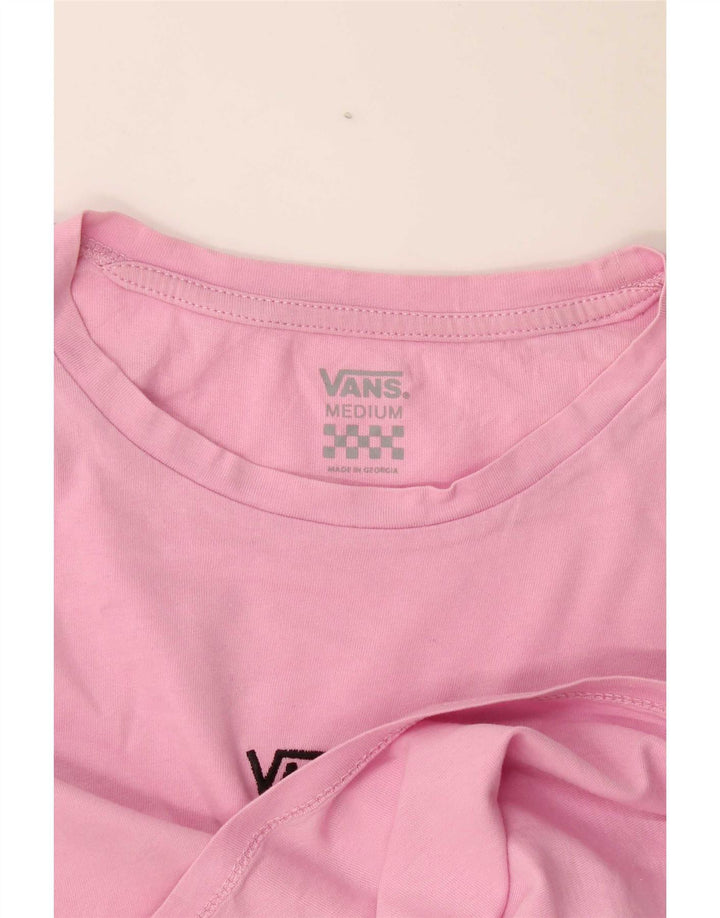 Vans Damen Crop T-Shirt Top UK 14 Mittelrosa