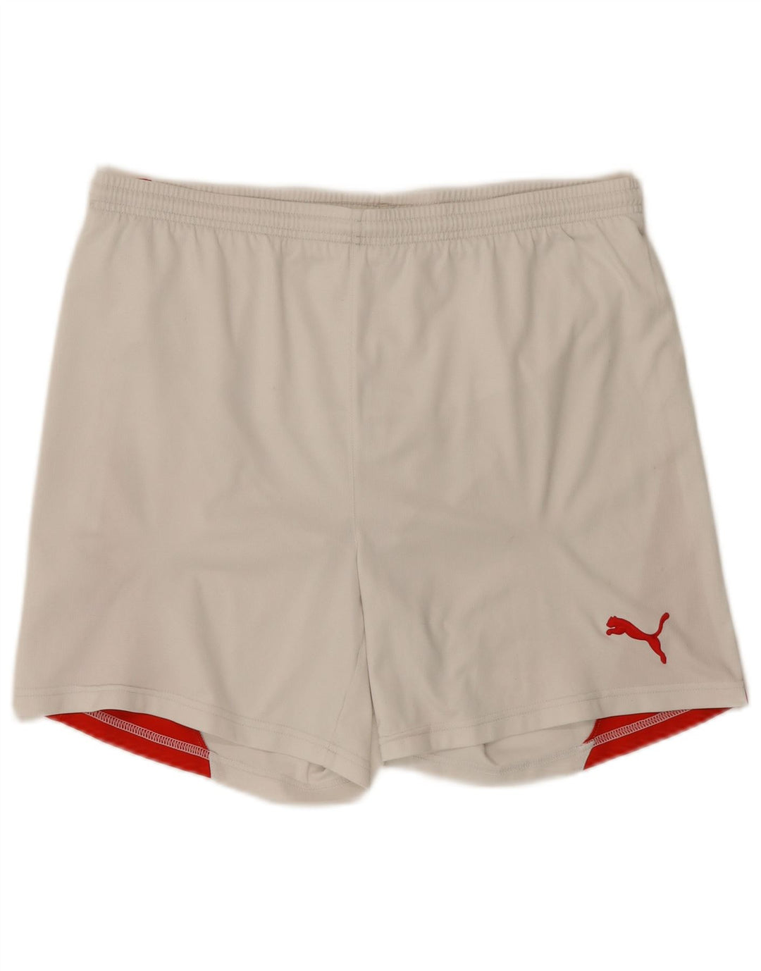 Puma Herren-Sportshorts, groß, weiß, Farbblock