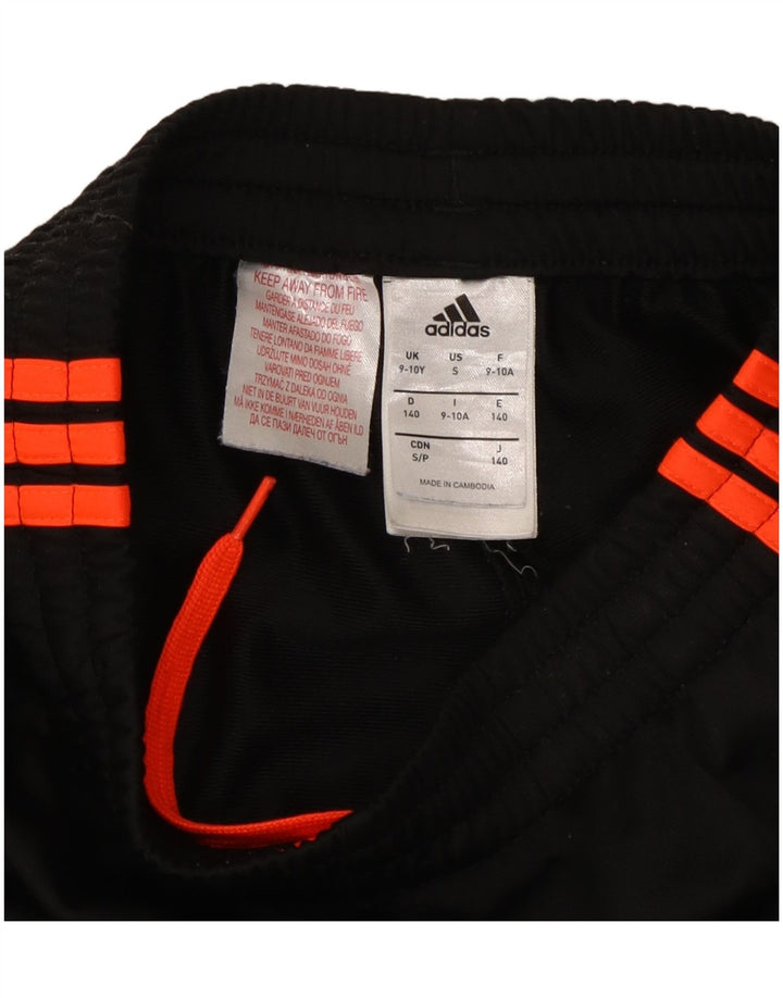 ADIDAS Jungen-Trainingshose, 9–10 Jahre, schwarzes Polyester