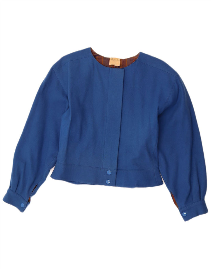 Krizia Damen Bolerojacke UK 14 Mittelblau
