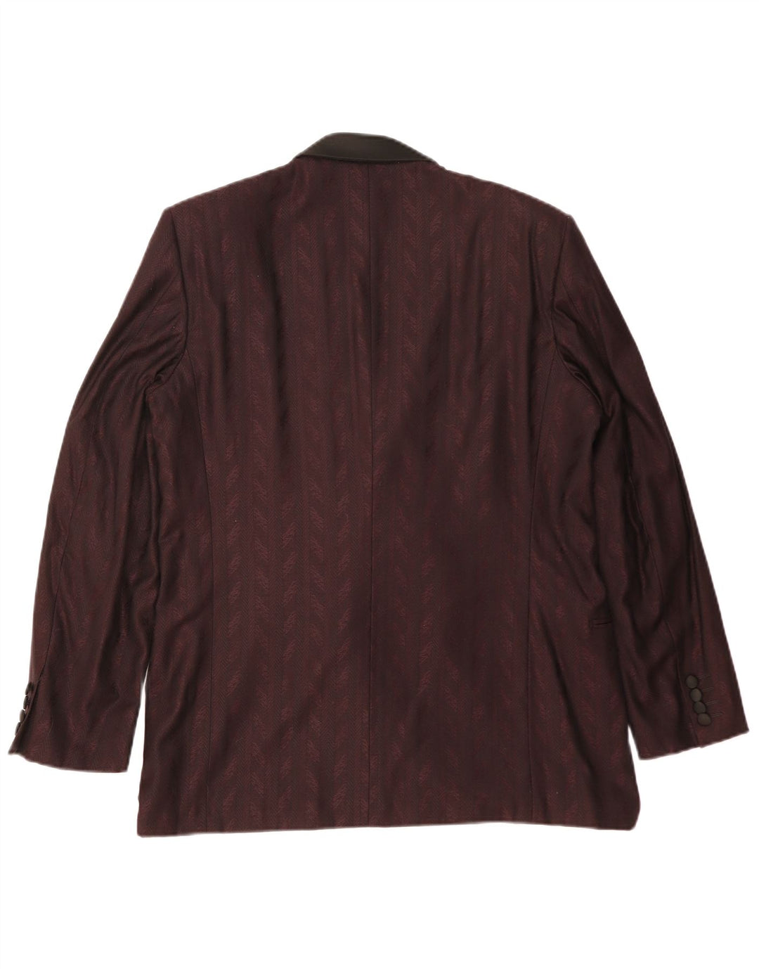 Francesco Smalto Herren Blazer Jacke IT 52 XL Maroon Herringbone