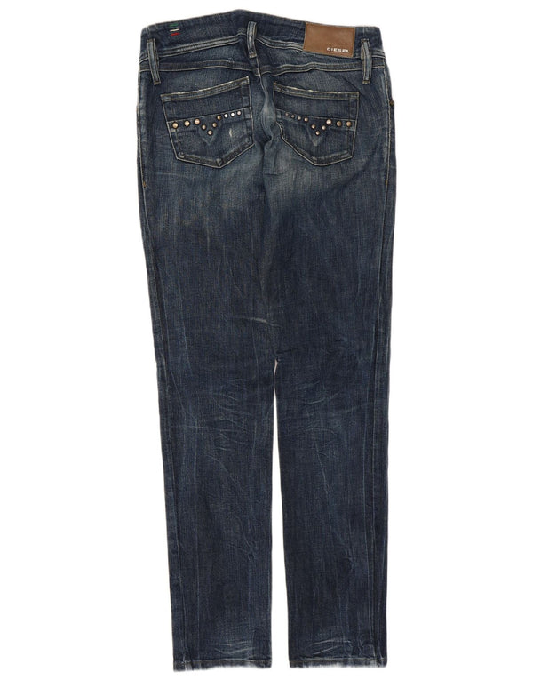 Diesel Womens Matic Low Waist Slim Jeans W29 L32 Blue Cotton
