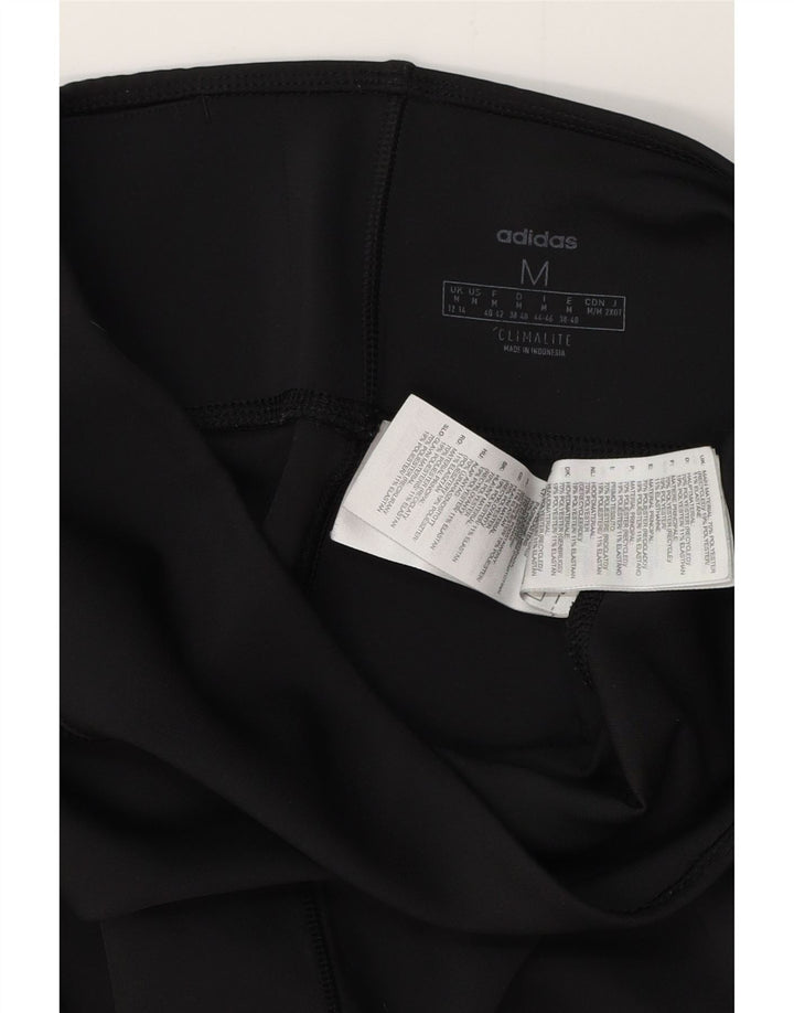 ADIDAS Damen Climalite Leggings UK 12/14 Medium Schwarz Polyester