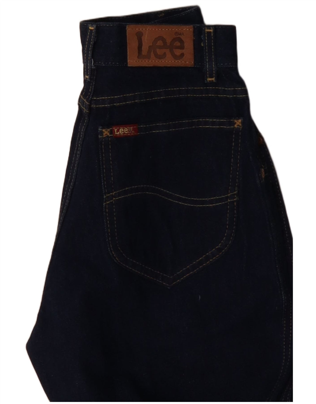 LEE Damen High Waist Tapered Jeans W22 L27 Marineblau