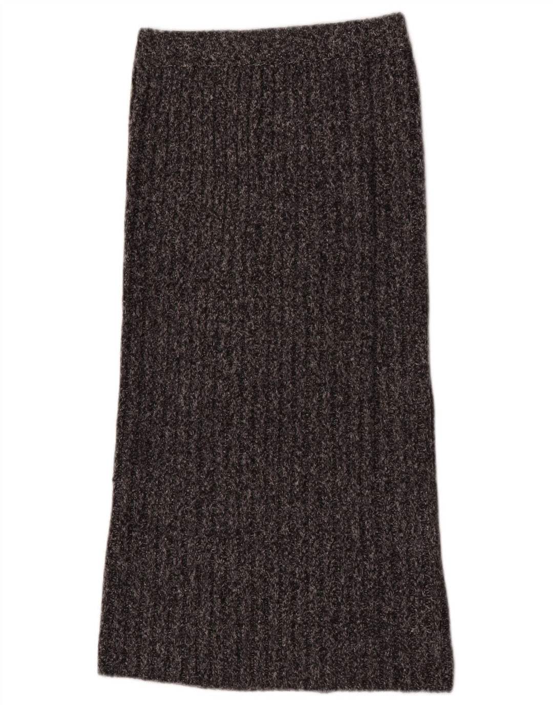 Zara Damen-Strick-Maxirock, Größe S, W26, Grau, Polyester