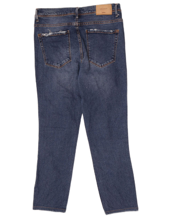 Kurze Jeans für Damen von Zara, EU 38, Größe S, W28, L24, Blau