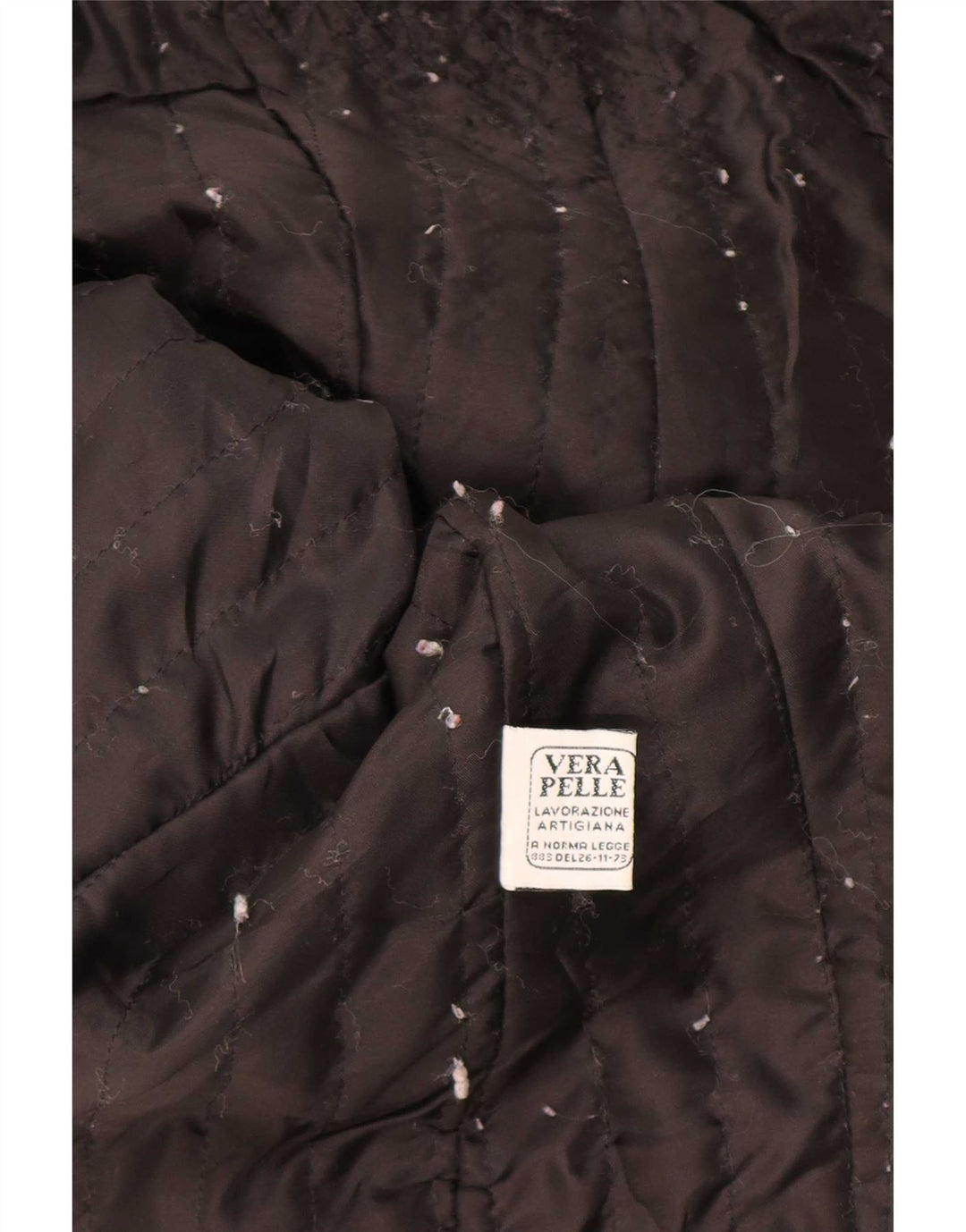 Vintage Damen Lederjacke IT 46 Large Schwarz