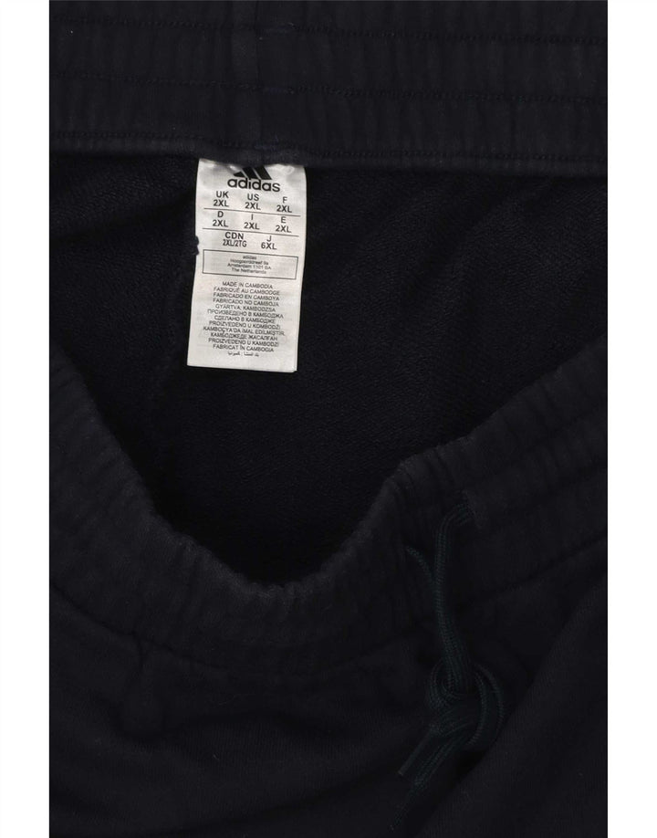 Adidas Herren Sport Shorts 2XL Marineblau Baumwolle
