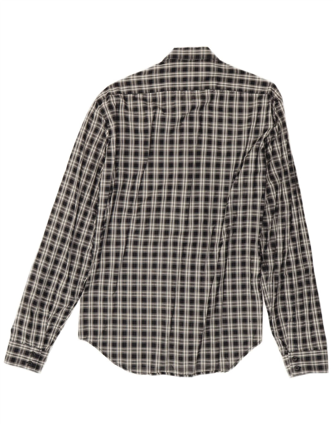 Calvin Klein Herrenhemd Medium Black Check Cotton
