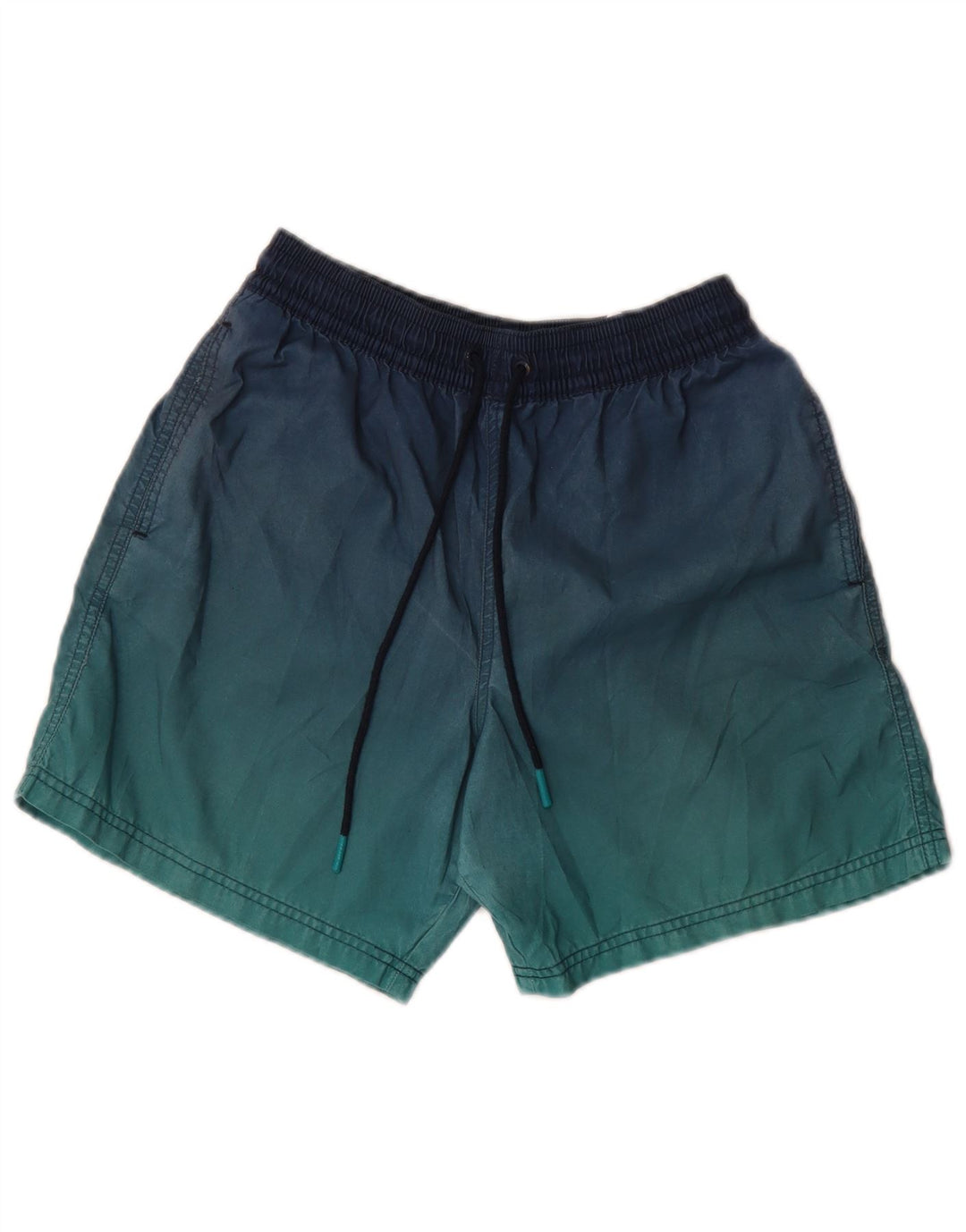 MARKS & SPENCER Herren-Badeshorts, Größe S, blau, Batik-Polyester