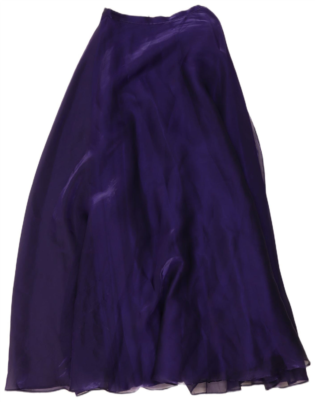 Vintage Damen Maxirock Klein W26 Lila Polyester