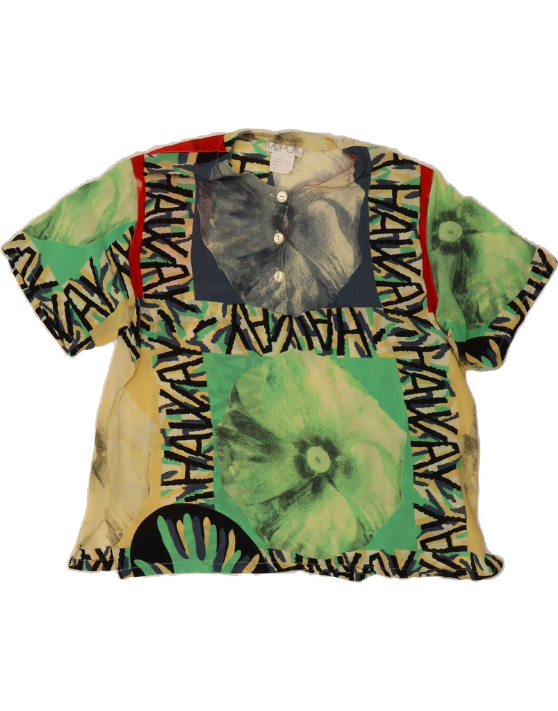 CARTOON Womens Graphic T-Shirt Top UK 11 Medium Multicoloured Floral Vintage Cartoon and Second-Hand Cartoon from Messina Hembry 