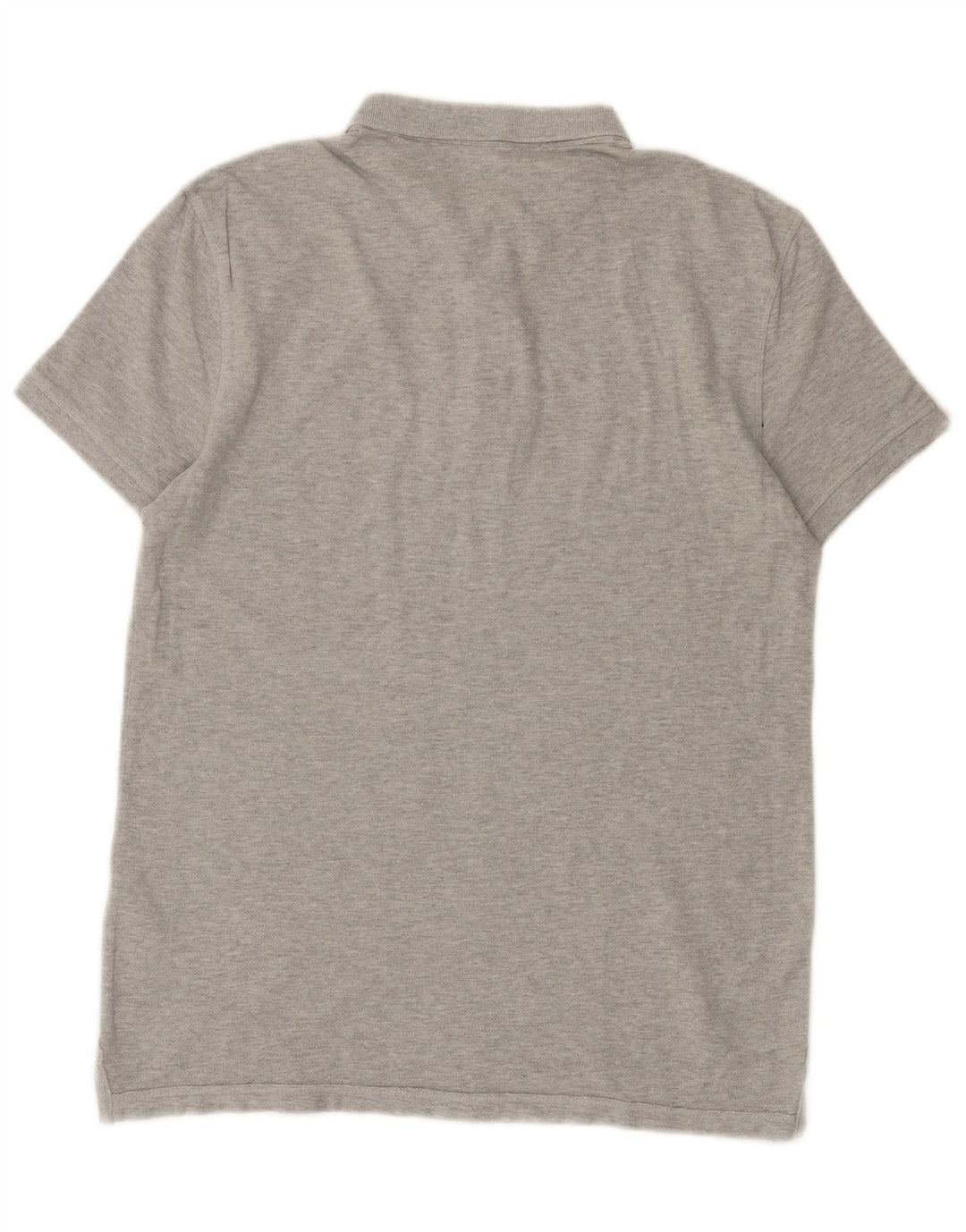 All Saints Herren-Poloshirt aus mittelgrauer Baumwolle
