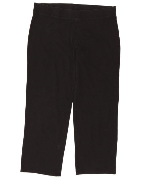 Marks & Spencer Damen Trainingshose UK 20 2XL Schwarz Baumwolle