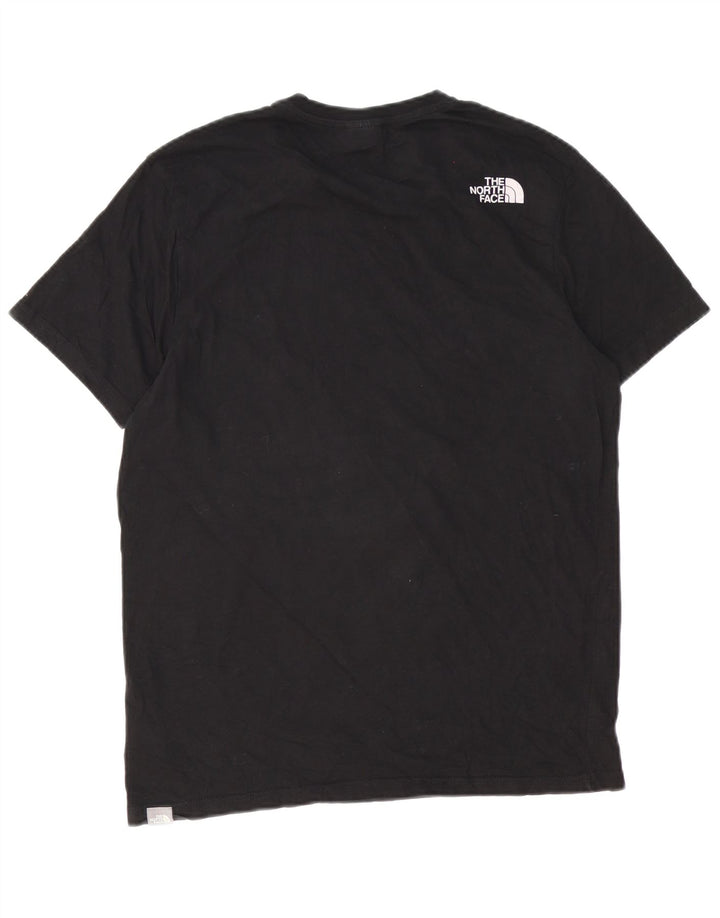 The North Face Herren-T-Shirt-Oberteil aus mittelschwarzer Baumwolle