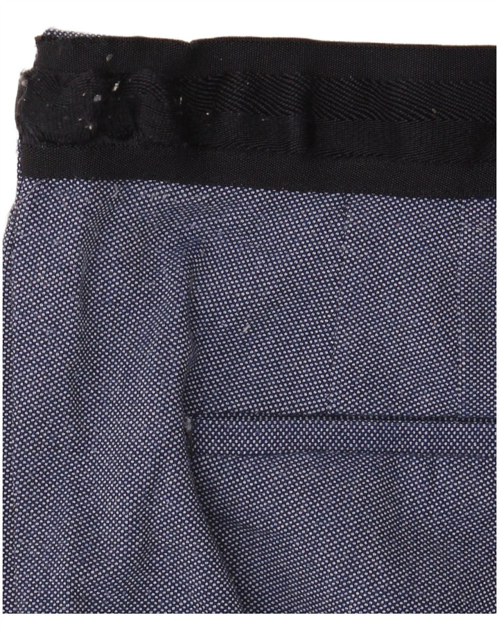 Marks & Spencer Damen Slim Anzughose XL W32 L28 Blau Polyester