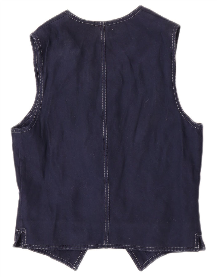 Okay Damen Weste UK 12 Medium Marineblau Polyester