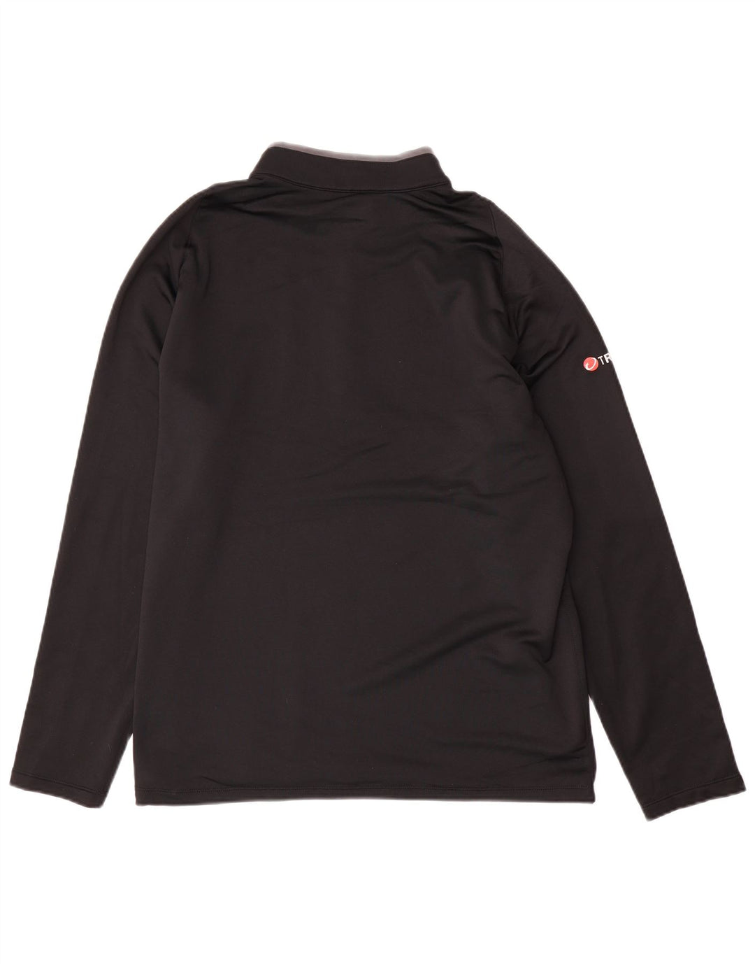 NIKE Herren-Trainingsanzug mit Reißverschluss am Hals, großes, schwarzes Polyester