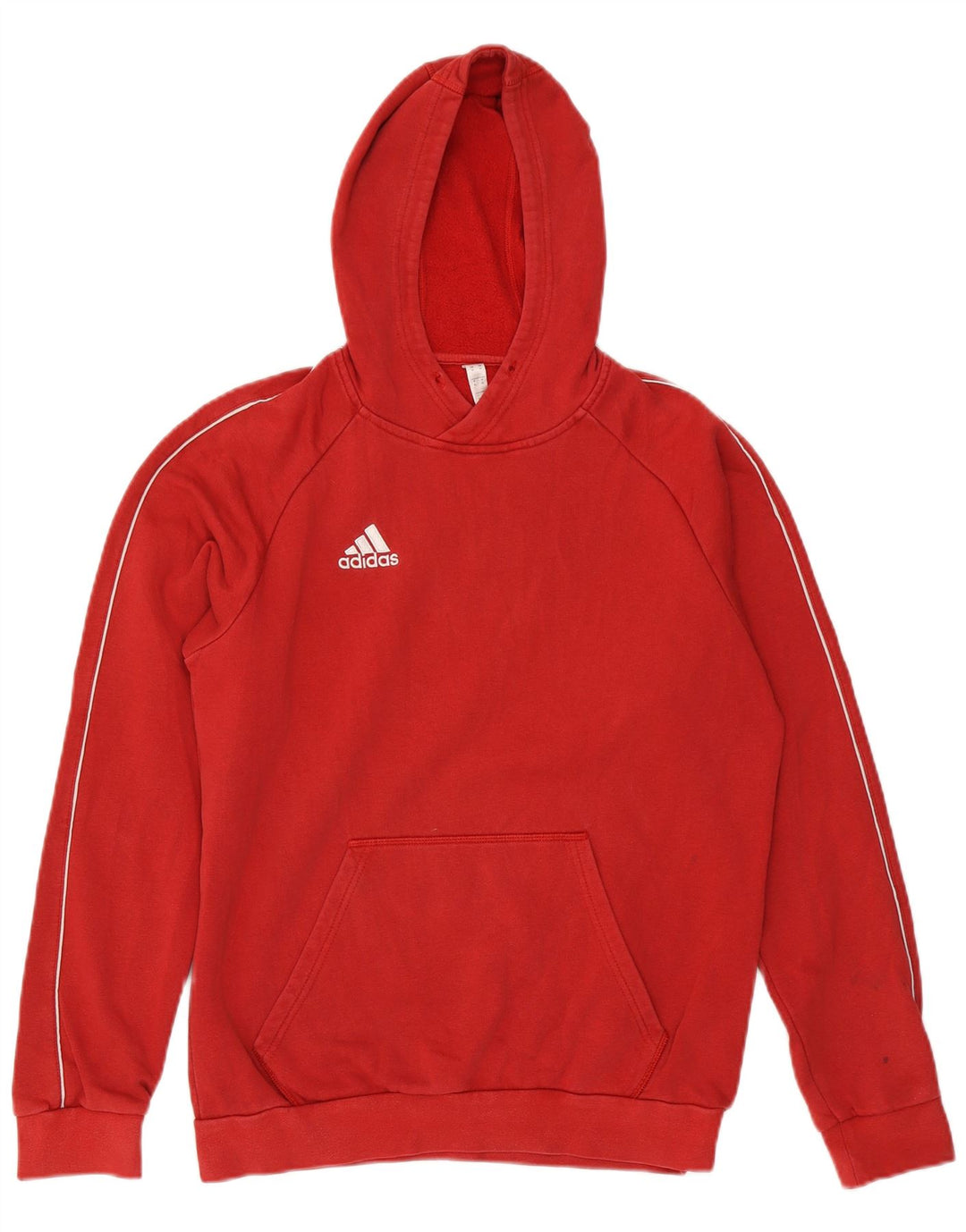 ADIDAS Herren Kapuzenpullover aus mittelroter Baumwolle