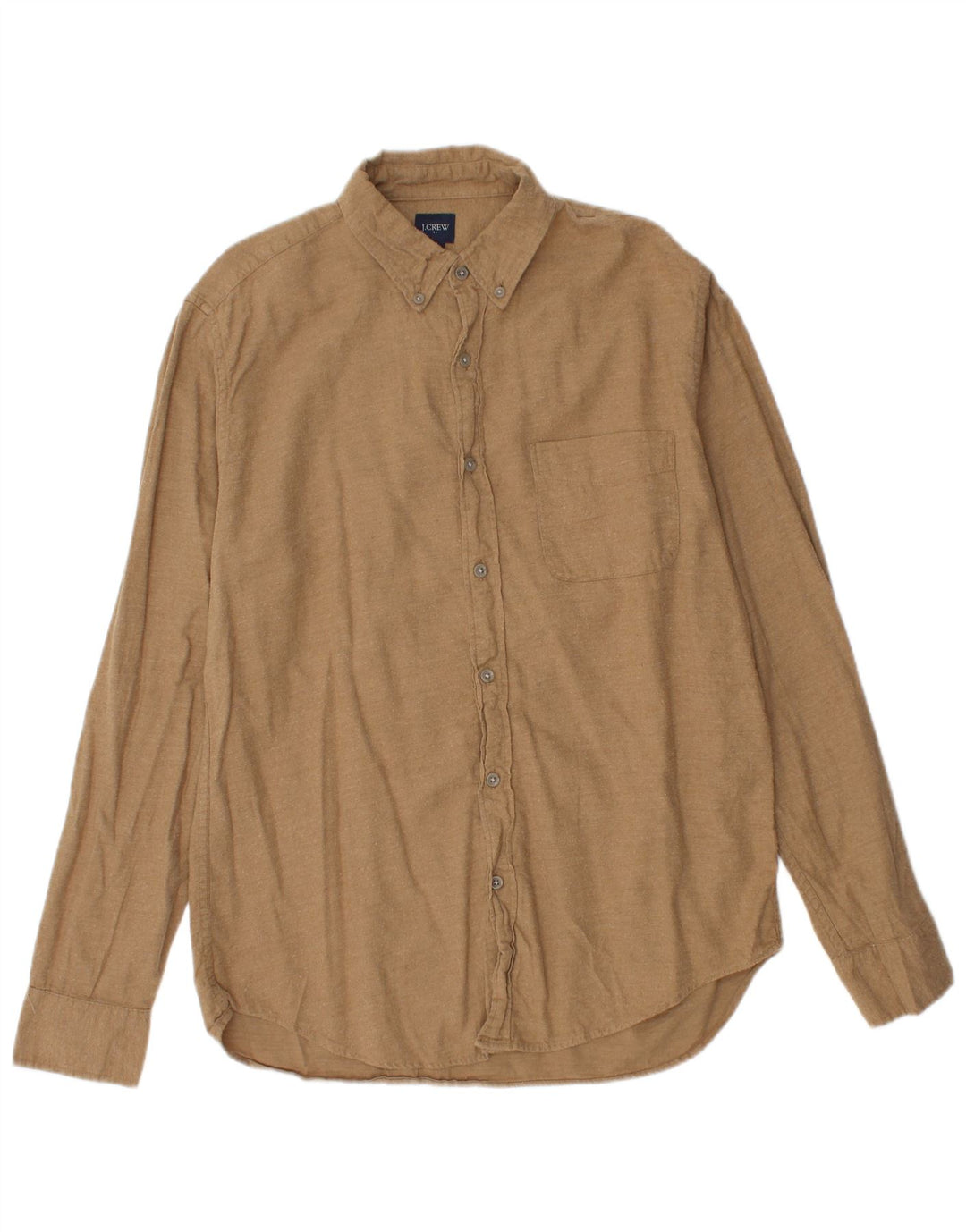 J. CREW Herren-Flanellhemd, mittelbeige Baumwolle