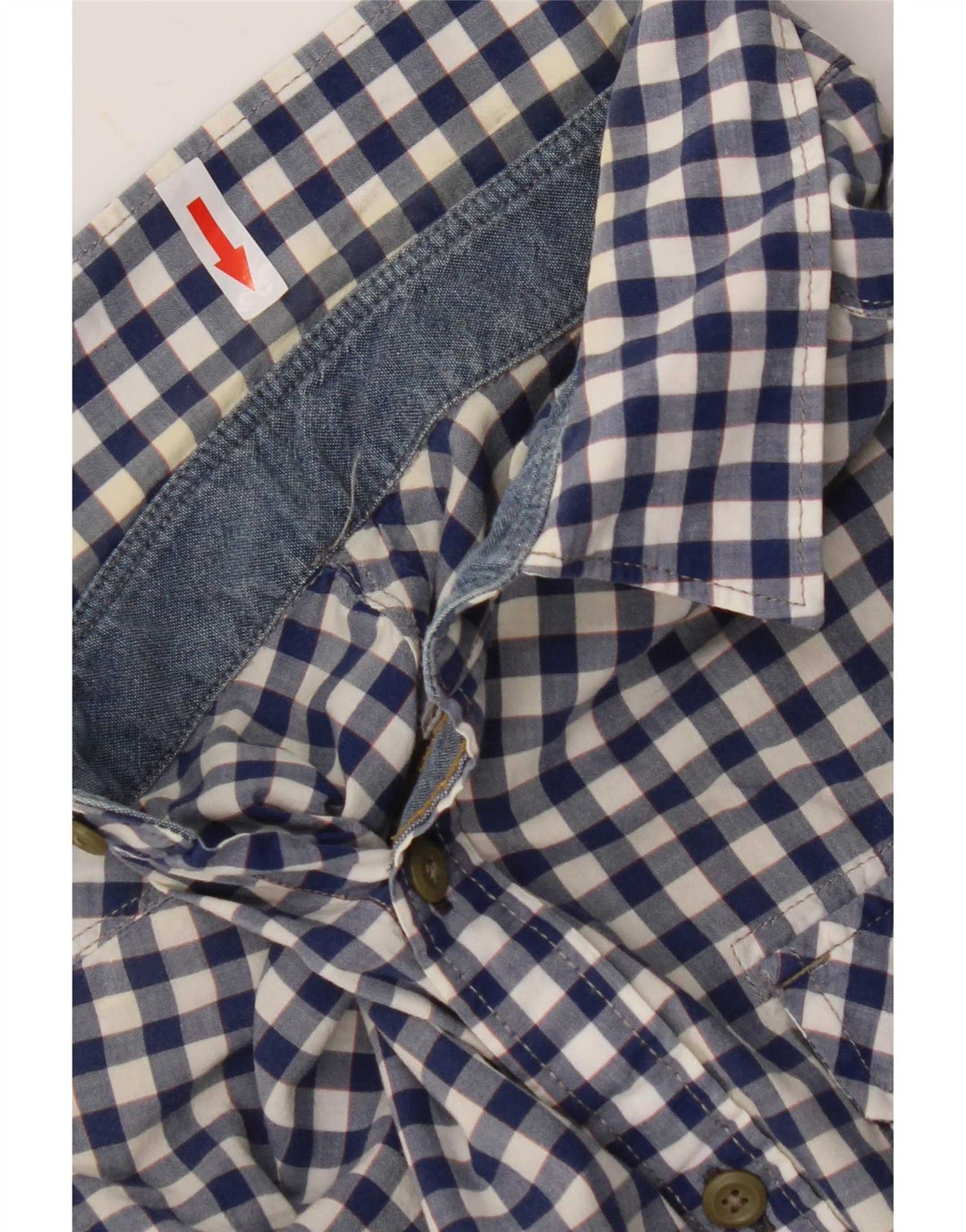 G-Star Herrenhemd aus mittelblauer Gingham-Baumwolle