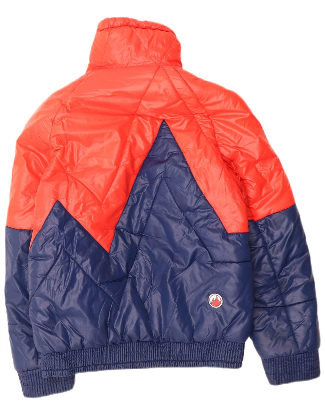 MARILENA Herren Wattierte Jacke IT 50 Large Marineblau Colourblock Polyamid