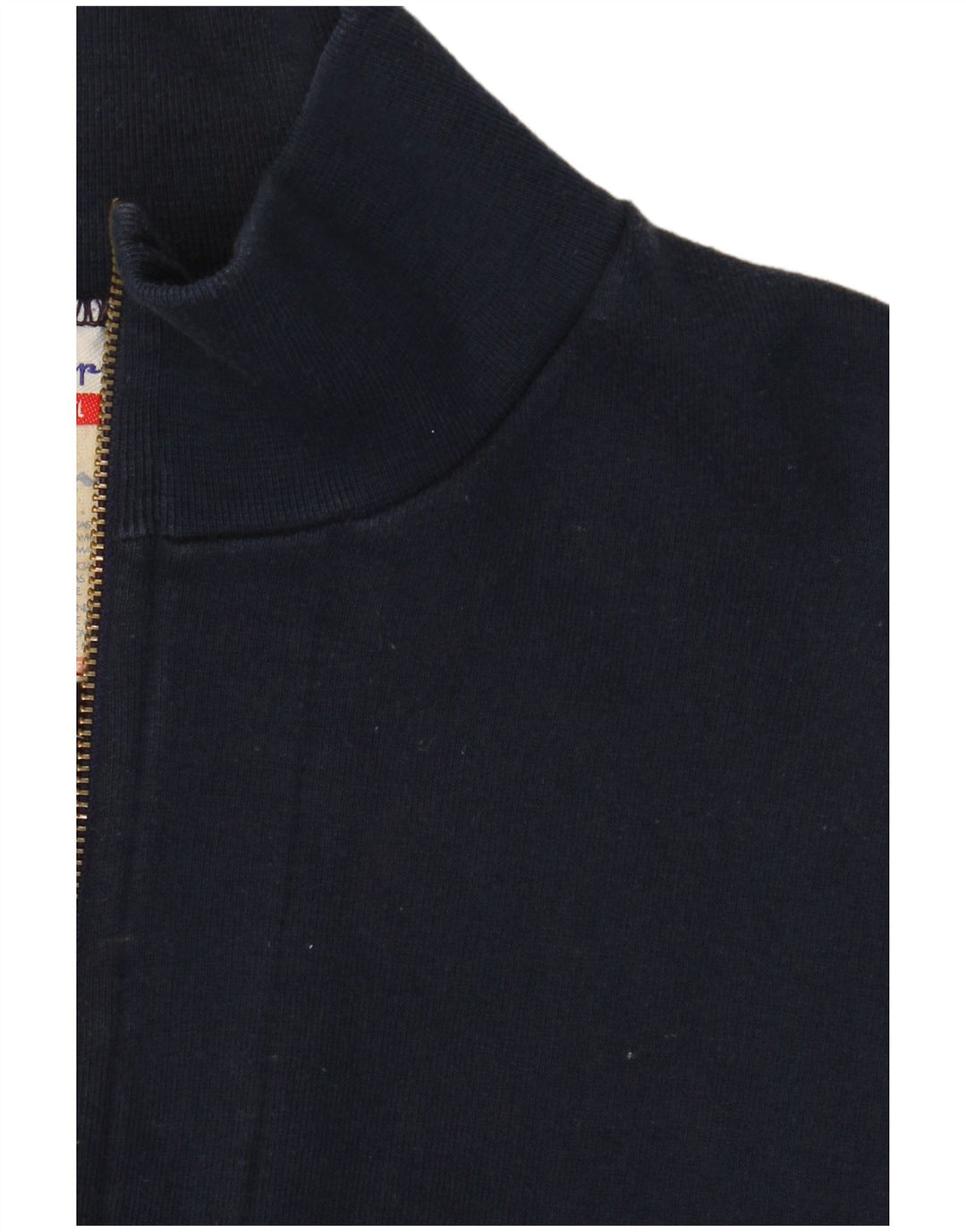 CHAMPION Damen-Sweatshirt in Übergröße mit Reißverschluss am Hals, Gr. 10, Marineblau