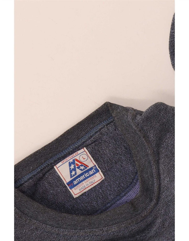 By American Grafik-Oversize-Sweatshirt für Damen, Gr. 16, Blau