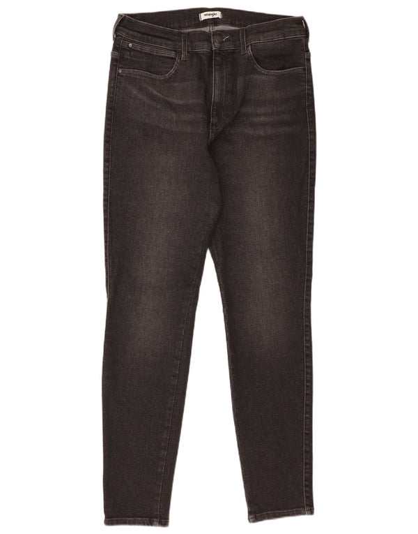 Wrangler Womens High Rise Skinny Jeans W32 L32 Grey Cotton