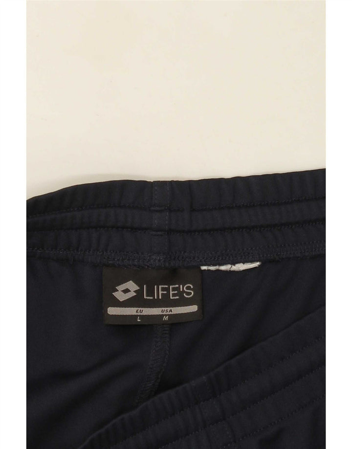 Lotto Herren-Sportshorts mit Grafik, mittelgroß, Marineblau, Farbblock