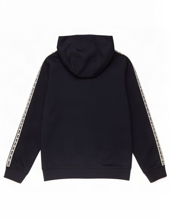 Nike Jungen-Kapuzenpullover mit Reißverschluss, 10–11 Jahre, mittleres Marineblau, Farbblock