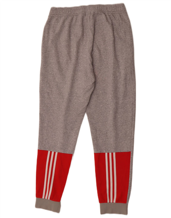 Adidas Herren Trainingshose Jogger mittelgraue Colourblock-Baumwolle