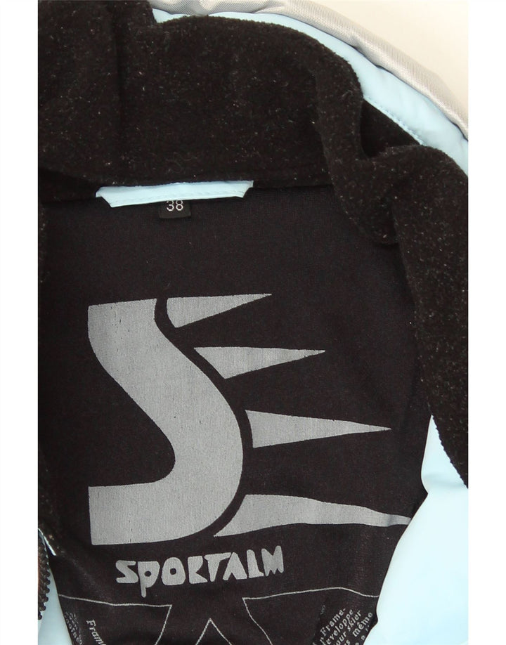 Sportalm Damen Racer Jacke EU 38 Mittelblaues Colourblock-Polyamid