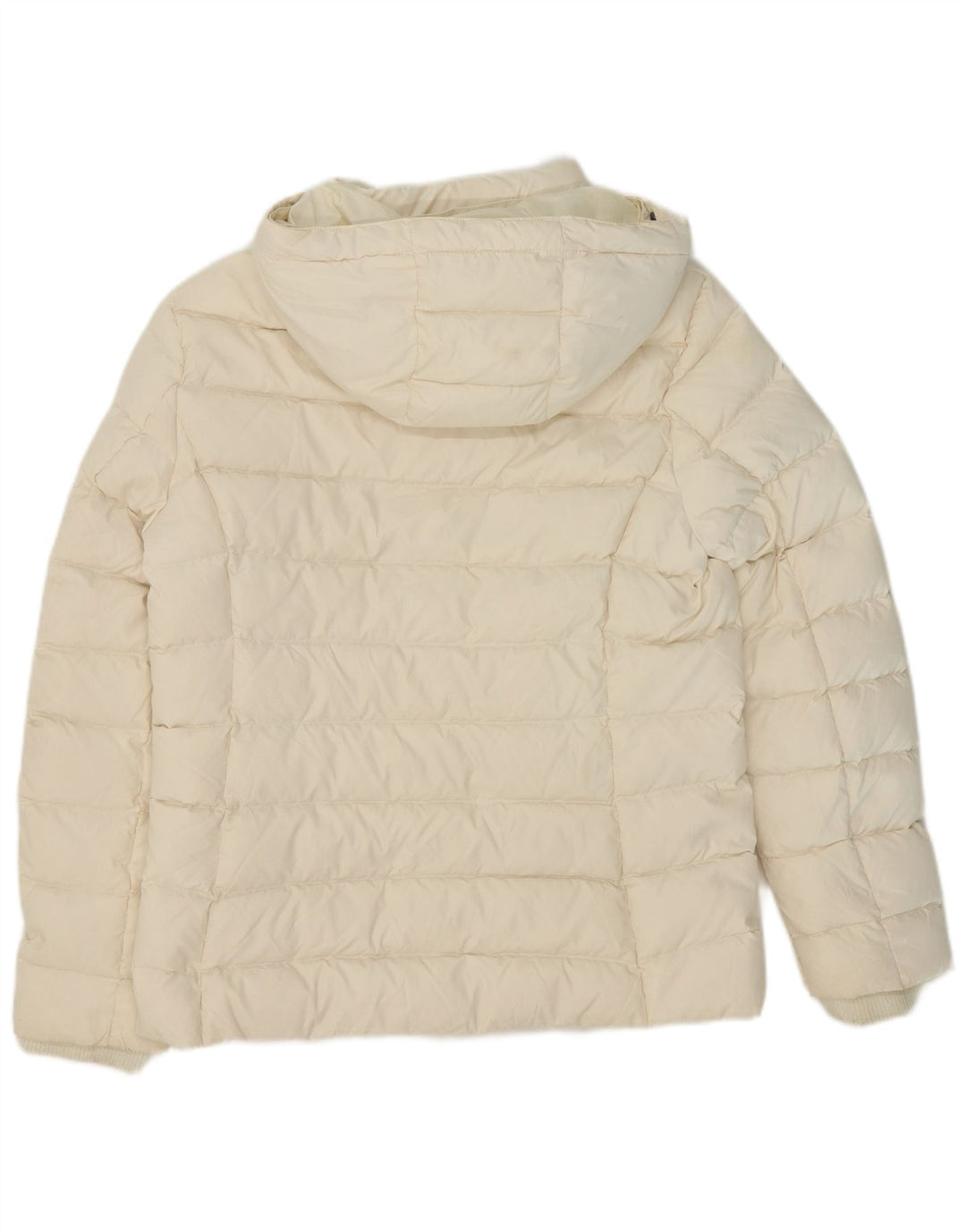 Tommy Hilfiger Wattierte Damenjacke mit Kapuze, UK 18, XL, Weiß, Polyester